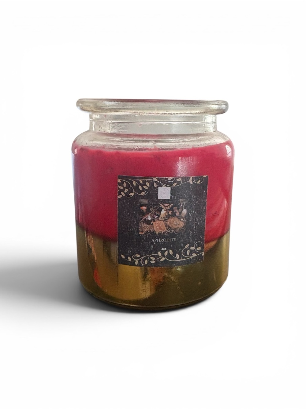Aphrodite goddess of love handmade 16 oz candle rose pedals fragrance